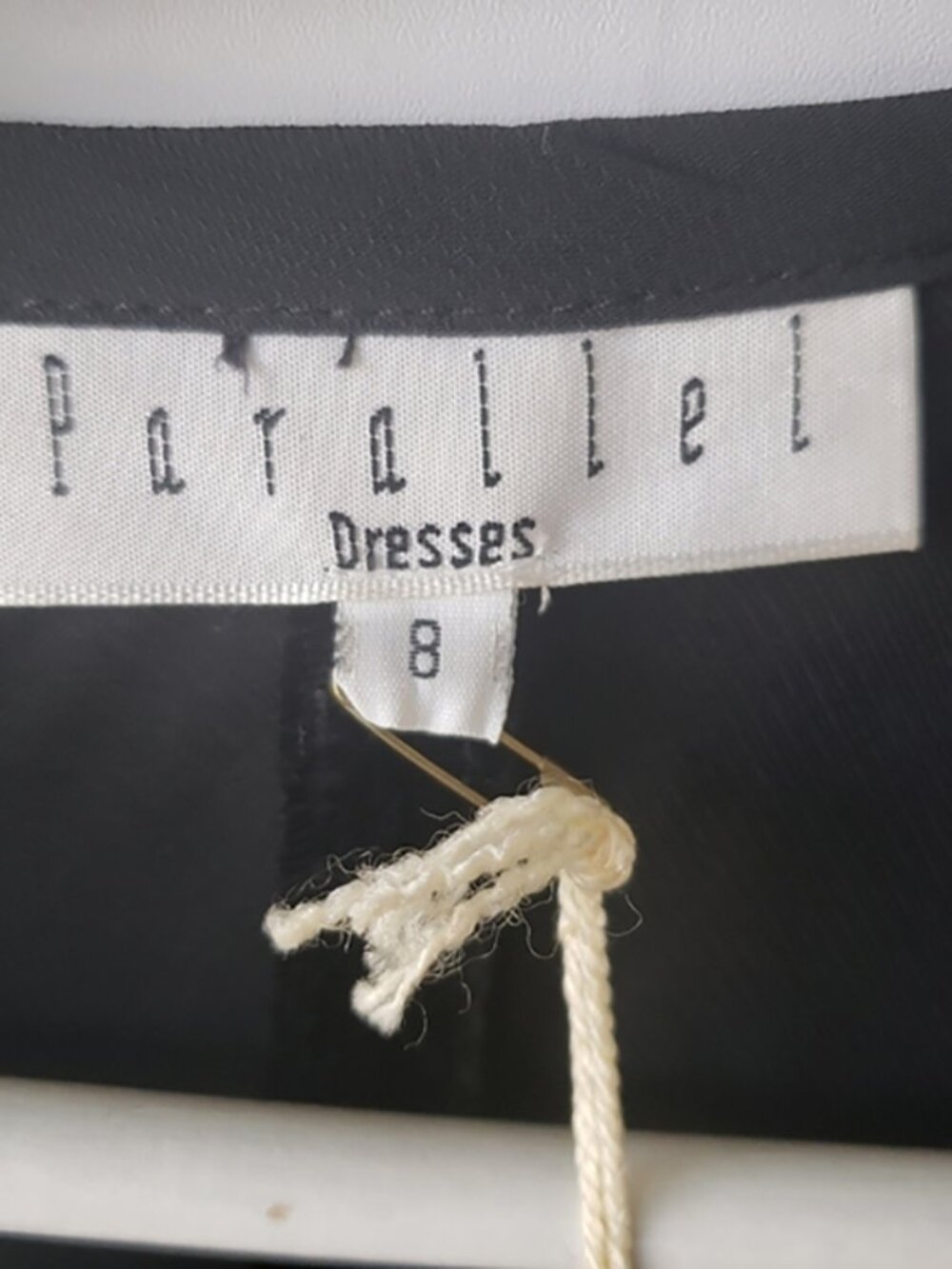 Parallel Girls black short sleeve velve shodress size 8 - Picture 5 of 5